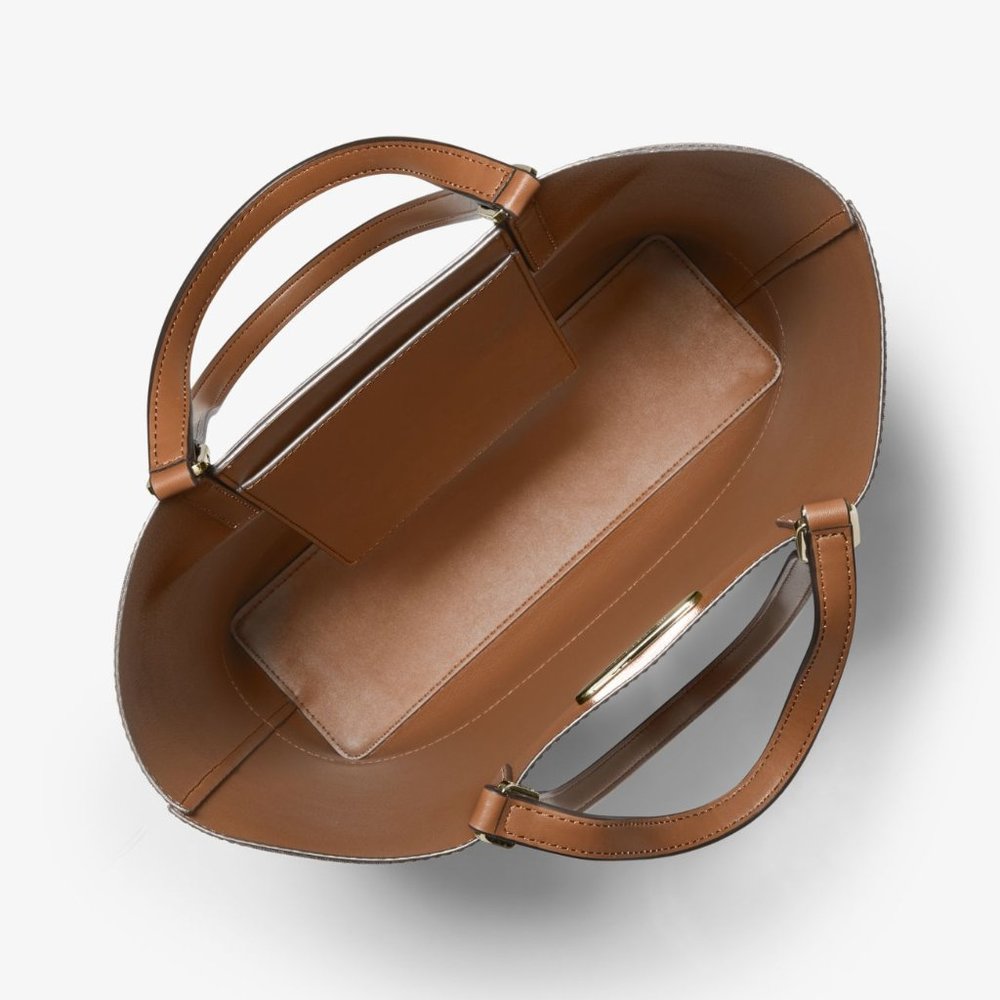 Kelli Large Color-Block Pebbled Leather To… - Picture 2 of 4